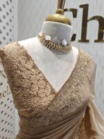 Organsa with floral cutwork on boarder - Image 6