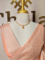 Banarasi with floral and veiny jacquard design - Image 50