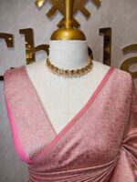 Banarasi with floral and veiny jacquard design - Image 16