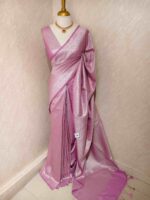 Banarasi with floral and veiny jacquard design - Image 48