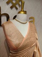 Banarasi with floral and veiny jacquard design - Image 11