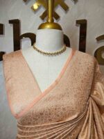 Banarasi with floral and veiny jacquard design - Image 10
