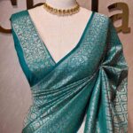 Banarasi with floral and veiny jacquard design