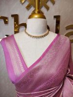 Banarasi with intricate floral and leaf design - Image 2