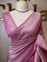 Banarasi with intricate floral and leaf design