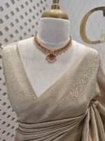 Banarasi with 3 leafy and veiny designs - Image 7