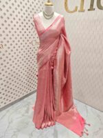 Banarasi with 3 leafy and veiny designs - Image 12