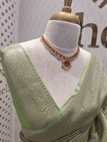 Banarasi with 3 leafy and veiny designs - Image 14
