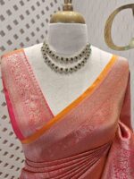Banarasi with 3 leafy and veiny designs - Image 5