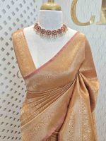 Banarasi with 3 leafy and veiny designs - Image 40