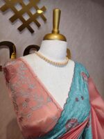 Organza with contrast boarder - Image 3
