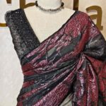 Organza with turkish branches like pattern