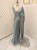 Viscose with check design and thin border (Dark) - Image 60