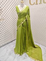 Viscose with check design and thin border (Dark) - Image 63