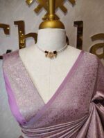 Banarasi with floral and veiny jacquard design - Image 13