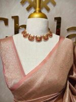 Banarasi with blossoms, veiny design - Image 5