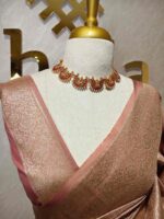 Banarasi with blossoms, veiny design - Image 6