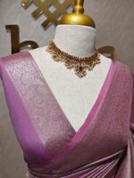 Banarasi with blossoms, veiny design - Image 12
