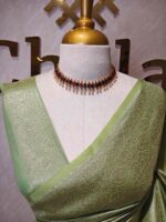 Banarasi with blossoms, veiny design - Image 2