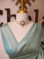 Banarasi with leafy arch design - Image 16