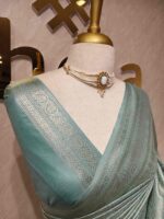 Banarasi with leafy arch design - Image 17