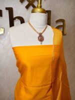 Salwar with plain body and golden zari  border - Image 11