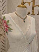 Crushed silk with floral and leafs digital printing - Image 3