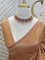 Banarasi with 3 leafy and veiny designs - Image 22