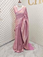 Banarasi with 3 leafy and veiny designs - Image 30