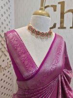 Banarasi with 3 leafy and veiny designs - Image 35