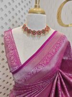 Banarasi with 3 leafy and veiny designs - Image 34