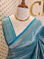 Banarasi with 3 leafy and veiny designs - Image 37
