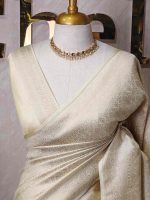 Banarasi with ring around and diamond shaped boarder - Image 26