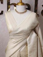 Banarasi with ring around and diamond shaped boarder - Image 25