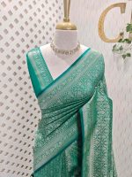 Banarasi with ring around and diamond shaped boarder - Image 28