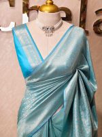 Banarasi with ring around and diamond shaped boarder - Image 22