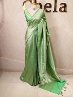 Banarasi with ring around and diamond shaped boarder - Image 12