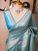 Banarasi with ring around and diamond shaped boarder - Image 4