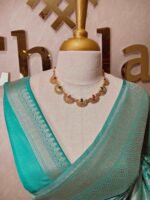 Banarasi with jangle pattern and detailing floral motif - Image 5
