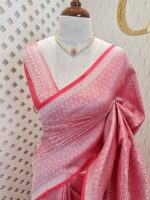 Banarasi with peacock and creeper veins design