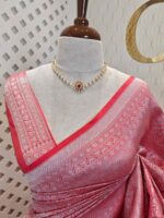 Banarasi with peacock and creeper veins design - Image 2