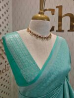 Banarasi with peacock and creeper veins design - Image 39