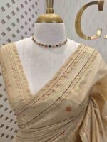 Chandheri silk with kandha embroidery work on pallu - Image 2