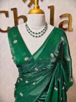 Georgette with all-over epic fendy leaf buttas - Image 19