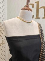 Salwar with plain body and golden zari thin multiple line border - Image 2