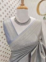 Banarasi with ring around and diamond shaped boarder - Image 32