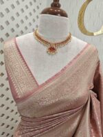 Banarasi with small different floral veiny designs - Image 8