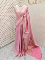 Banarasi with small different floral veiny designs - Image 12