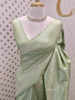Banarasi with small different floral veiny designs - Image 16