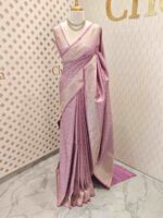 Banarasi with small different floral veiny designs - Image 21